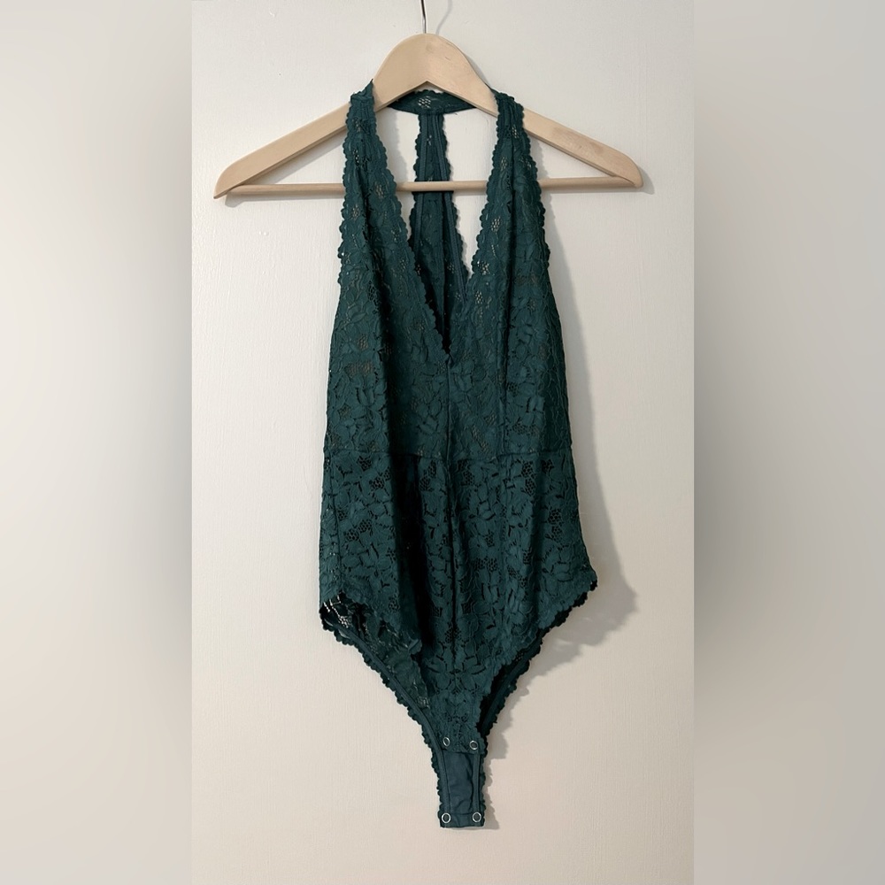 Free People Women’s Lace Bodysuit Top